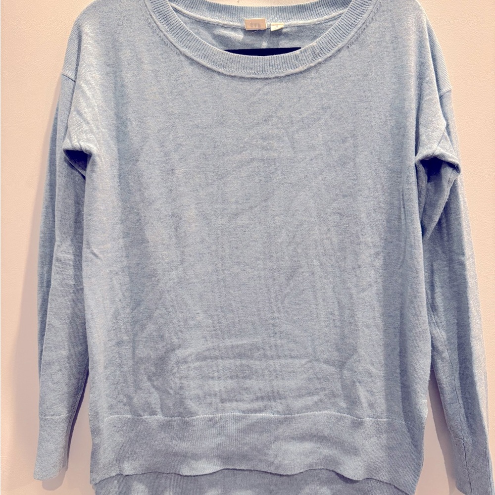 GAP Light Blue Women’s XS Crewneck Sweater Lightweight Knit